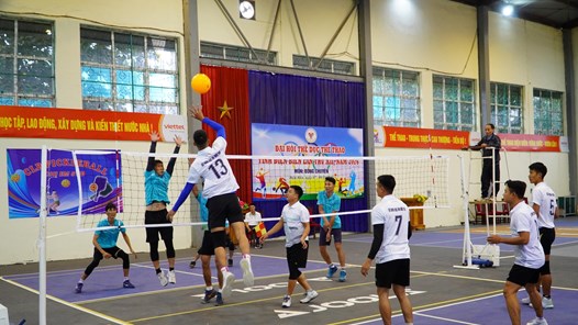 Giải thi đấu bóng chuyền hơi trước Đại hội Thể dục thể thao tỉnh Điện Biên lần thứ XII