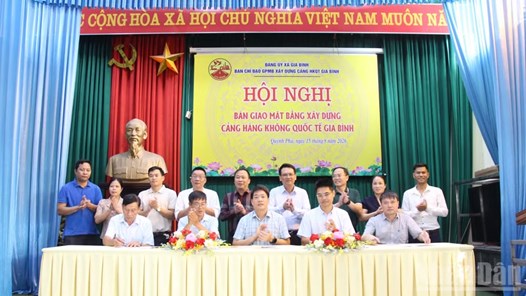 Một khu dân cư bàn giao 100% mặt bằng cho dự án Cảng hàng không quốc tế Gia Bình