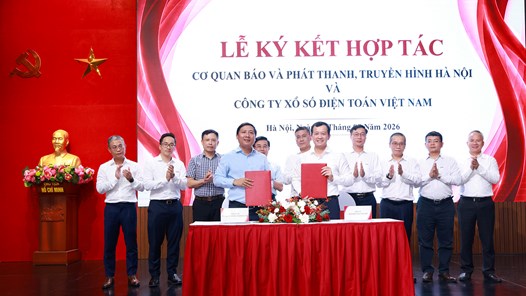 Cơ quan Báo và Phát thanh, Truyền hình Hà Nội ký kết hợp tác truyền thông với Công ty Xổ số điện toán Việt Nam