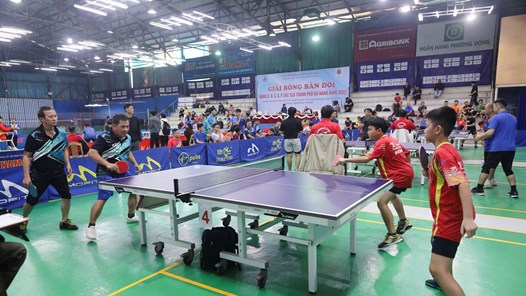 Hơn 100 VĐV tranh tài tại Giải bóng bàn đồng đội đôi các CLB Đà Nẵng năm 2025