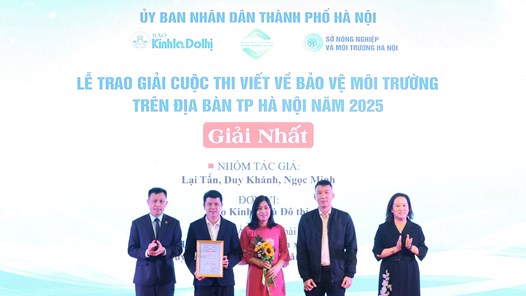 Trao giải Cuộc thi viết về “Bảo vệ môi trường trên địa bàn thành phố Hà Nội” năm 2025
