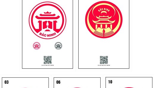 5 tác phẩm đạt giải Khuyến khích cuộc thi sáng tác biểu trưng (logo) tỉnh Bắc Ninh