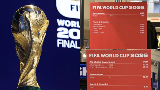 Giá đồ ăn thức uống ở SVĐ World Cup 2026 “gây sốc“