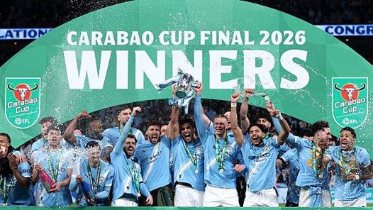 Đánh bại Arsenal, Man City đăng quang Cúp Liên đoàn Anh 2026