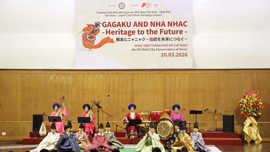 Giao lưu Gagaku và Nhã nhạc: Kết nối di sản cung đình Việt Nam - Nhật Bản