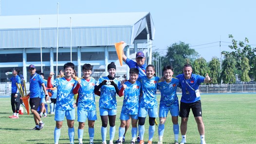 SEA Games 33: Đội tuyển nữ Việt Nam chuẩn bị kỹ lưỡng cho trận ra quân gặp Malaysia