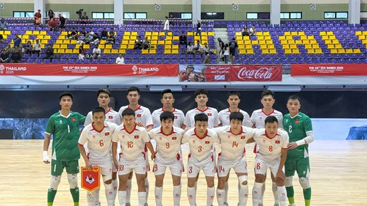 Tuyển Futsal nam Việt Nam khép lại SEA Games 33 bằng một chiến thắng