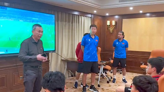 Lãnh đạo VFF động viên U23 Việt Nam trước trận đấu quan trọng với U23 Saudi Arabia