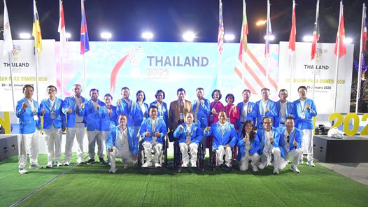 Đoàn Thể thao Người khuyết tật Việt Nam dự Lễ thượng cờ ASEAN Para Games 13