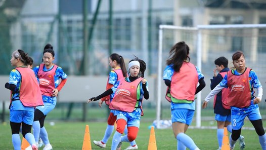 Đội tuyển nữ Việt Nam chú trọng rèn thể lực, chuẩn bị cho giải châu Á