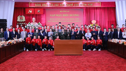 Bộ Công an gặp mặt, biểu dương các VĐV, HLV xuất sắc tại SEA Games 33
