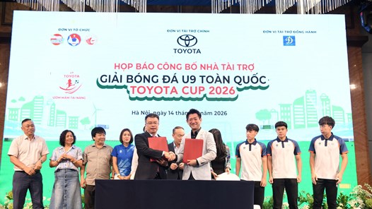 35 đội tranh tài tại Giải bóng đá U9 toàn quốc Toyota Cup 2026