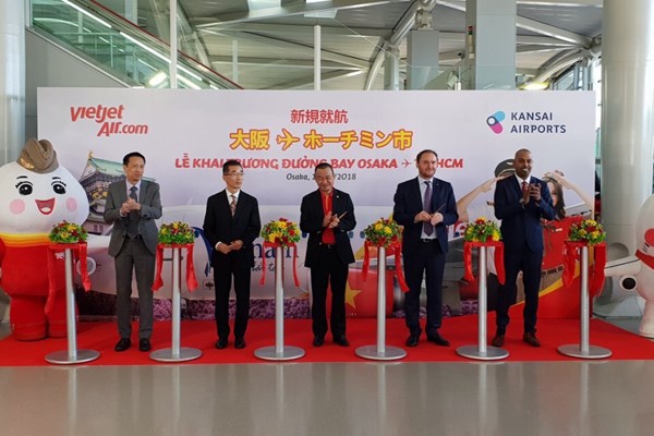 Vietjet khai trương đường bay từ Tp.HCM đến Osaka (Nhật Bản) - Anh 1