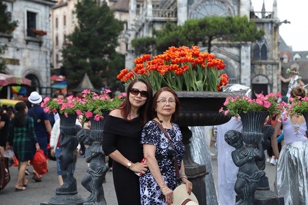 Cần gì đi Hà Lan, cả triệu bông tulip bung nở trên đỉnh Bà Nà Tết này - Anh 7