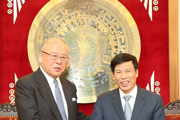 Bộ trưởng Nguyễn Ngọc Thiện tiếp cố vấn đặc biệt Liên minh nghị sĩ hữu nghị Nhật -  Việt - Anh 1