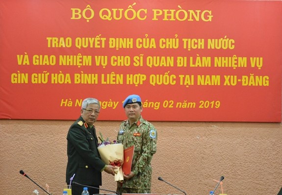 Cử thêm sĩ quan làm nhiệm vụ tại Nam Sudan - Anh 1