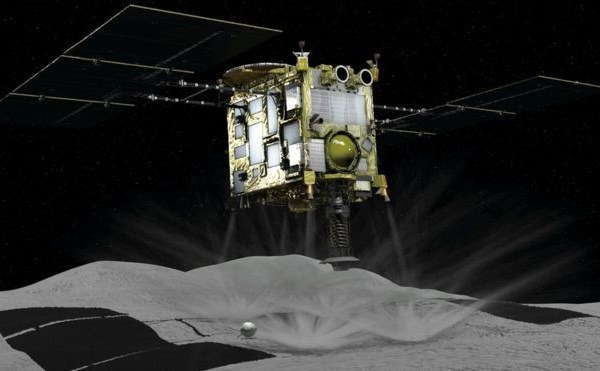 Tàu vũ trụ của Nhật Bản hạ cánh xuống tiểu hành tinh Ruygu - Anh 1