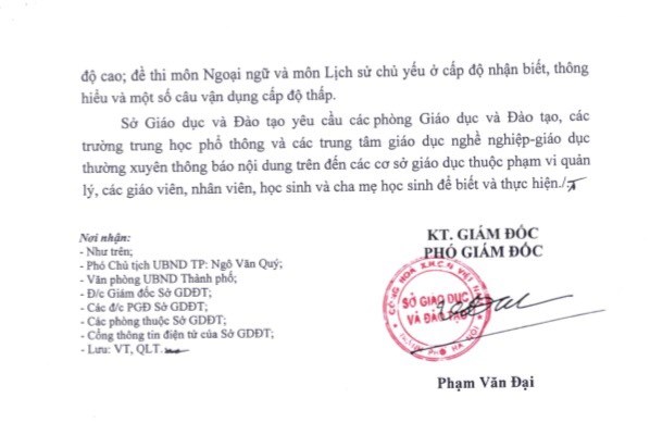 Hà Nội công bố môn thi thứ 4 vào lớp 10 năm học 2019 - 2020 - Anh 2