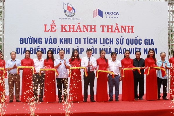 Khánh thành đường vào di tích lịch sử quốc gia “Địa điểm thành lập Hội Nhà báo Việt Nam” - Anh 1