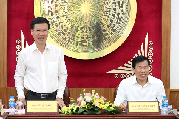Tiểu ban Văn kiện Đại hội XIII của Đảng làm việc với Bộ VHTTDL - Anh 1