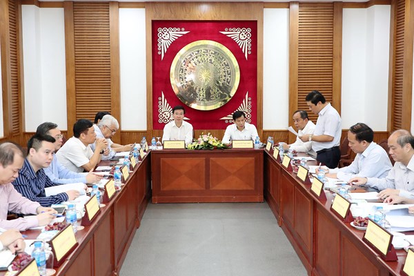 Tiểu ban Văn kiện Đại hội XIII của Đảng làm việc với Bộ VHTTDL - Anh 5