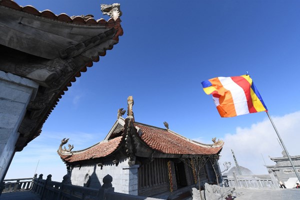 Đoàn đại biểu dự Đại lễ Vesak 2019 sẽ thực hiện lễ cầu an tại Fansipan ngày 15.5 - Anh 2