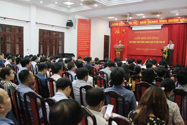 Lớp bồi dưỡng kiến thức dành cho Bí thư chi bộ thuộc Bộ VHTTDL - Anh 4