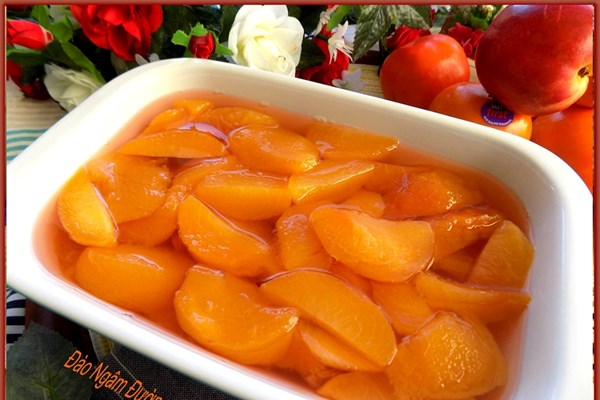 Mùa đào đến rồi, vào bếp làm ngay trà đào mát lạnh uống 1 ly tỉnh cả người - Anh 6