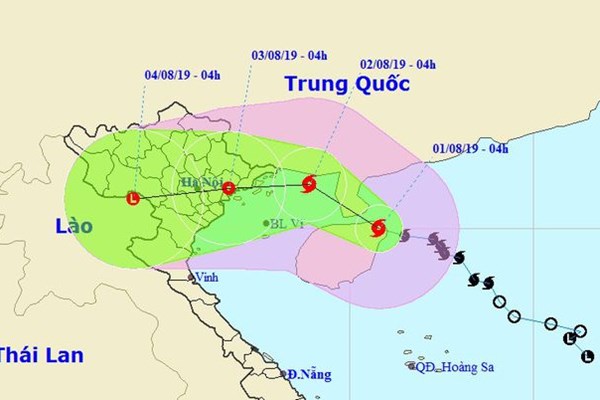 Bão số 3 hướng vào Việt Nam, nhiều tỉnh phía Bắc mưa to - Anh 1