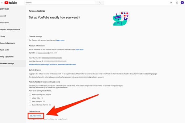 Mách bạn cách ẩn hoặc xóa tài khoản YouTube - Anh 4