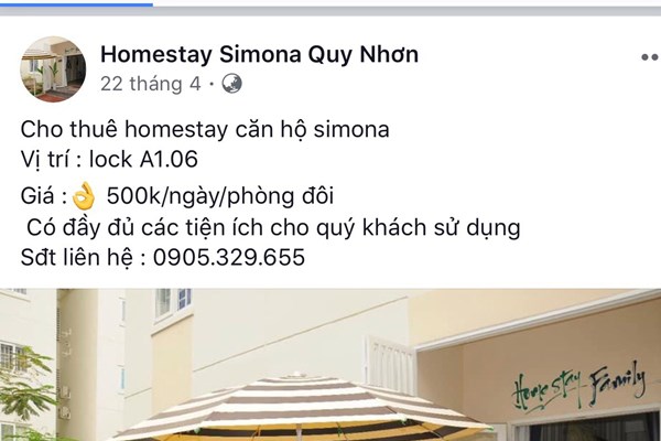 Bình Định: Bất chấp lệnh cấm, nhà ở xã hội “biến” thành homestay - Anh 1