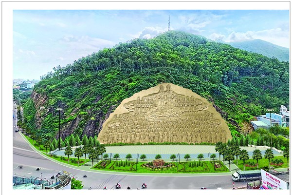 Dự án phù điêu “Lạc Long Quân - Âu Cơ” trên vách núi ở Bình Định:Sẽ xem xét trên nhiều yếu tố, cân nhắc thận trọng - Anh 1