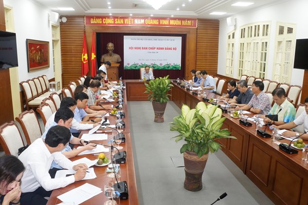 Hội nghị Ban chấp hành Đảng bộ Bộ VHTTDL lần thứ 18 - Anh 3