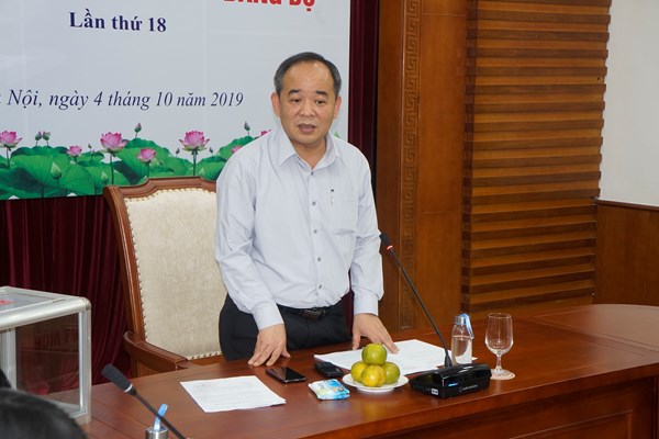 Hội nghị Ban chấp hành Đảng bộ Bộ VHTTDL lần thứ 18 - Anh 1