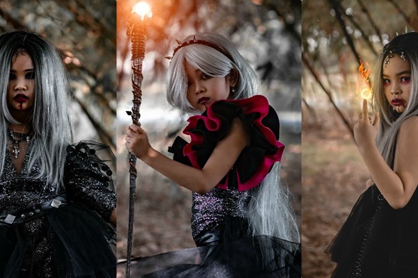 Dàn mẫu nhí Hà thành biến hóa trong concept Halloween - Anh 1