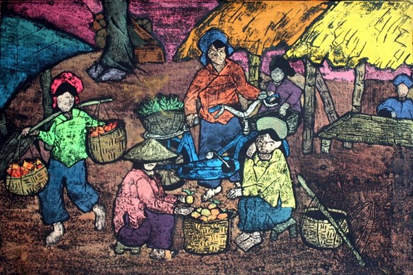 Triển lãm hội họa “Bản sắc” của nữ họa sĩ dân tộc Tày - Anh 1