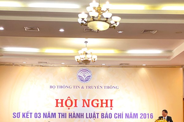 Sơ kết 3 năm thi hành Luật Báo chí 2016 - Anh 1