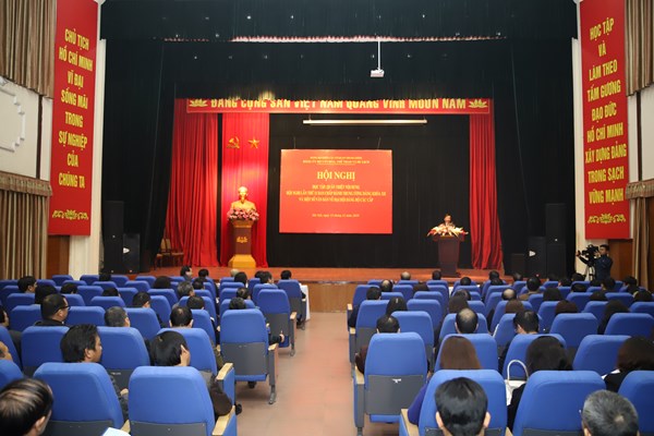 Đảng ủy Bộ VHTTDL: Hội nghị học tập, quán triệt nội dung Hội nghị lần thứ 11 BCH Trung ương Đảng khóa XII - Anh 1