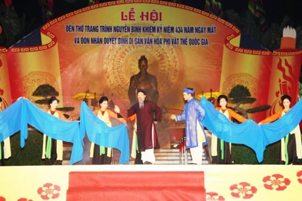 Hải Phòng:​​​​​​​ Lễ hội Đền thờ Trạng Trình Nguyễn Bỉnh Khiêm là Di sản văn hóa phi vật thể Quốc gia - Anh 2