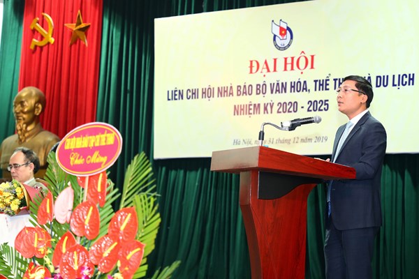 Đại hội Liên Chi hội Nhà báo Bộ VHTTDL:  Phát huy sức mạnh, tạo sức lan tỏa và dấu ấn riêng - Anh 5