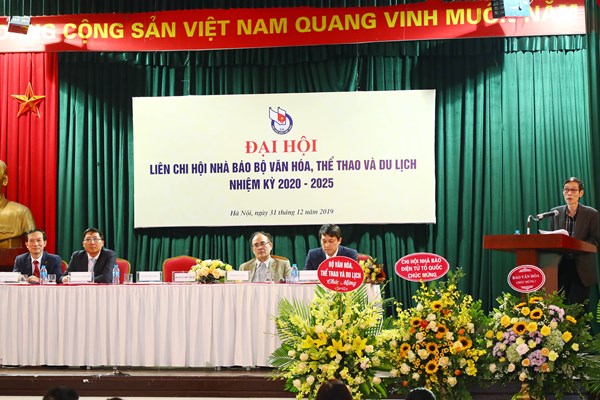 Đại hội Liên Chi hội Nhà báo Bộ VHTTDL:  Phát huy sức mạnh, tạo sức lan tỏa và dấu ấn riêng - Anh 3