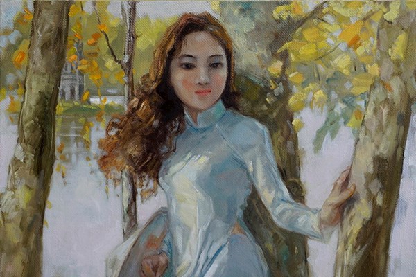 Hội họa kể “Chuyện áo dài” - Anh 3