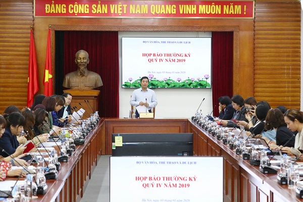 Bộ VHTTDL họp báo thường kỳ quý IV/2019: Điện ảnh, di sản... tiếp tục “nóng” - Anh 2