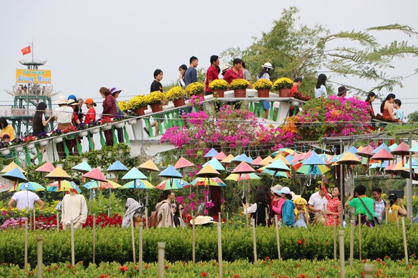 Hàng nghàn du khác đổ về làng hoa Sa Đéc - Anh 1