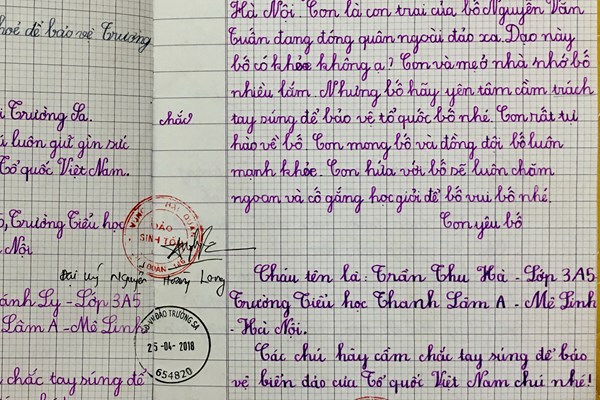 Những cánh thư học trò ở lại với Trường Sa - Anh 2