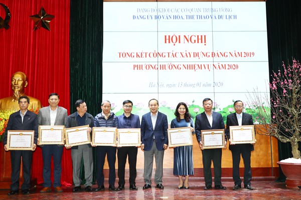 Đảng ủy Bộ VHTTDL tổng kết công tác xây dựng Đảng năm 2019 và triển khai nhiệm vụ trọng tâm năm 2020 - Anh 5