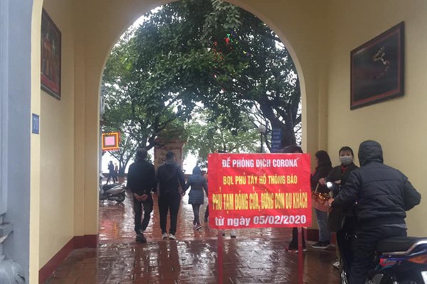 Phủ Tây Hồ, Tổ đình Trấn Quốc tạm dừng đón khách - Anh 1