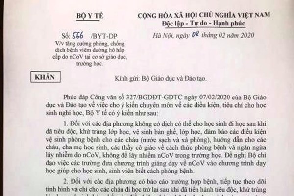 Địa phương không có dịch corona có thể cho học sinh đi học - Anh 1