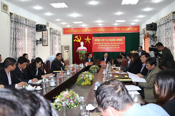 Bộ VHTTDL sẵn sàng hỗ trợ, đồng hành với Thái Nguyên trong mọi hoạt động - Anh 1