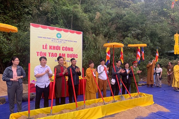 Yên Tử: Khởi công xây dựng lại phế tích Am Dược - Anh 1